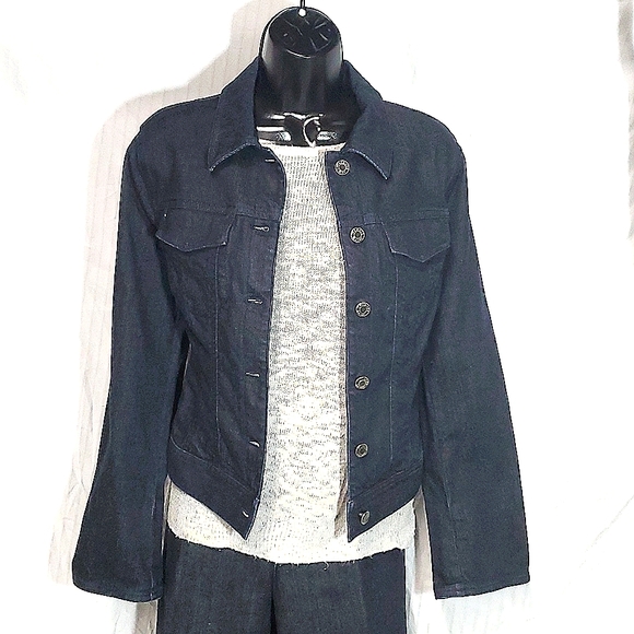 Talbots Denim Jacket Petite Size 8 - Picture 1 of 4